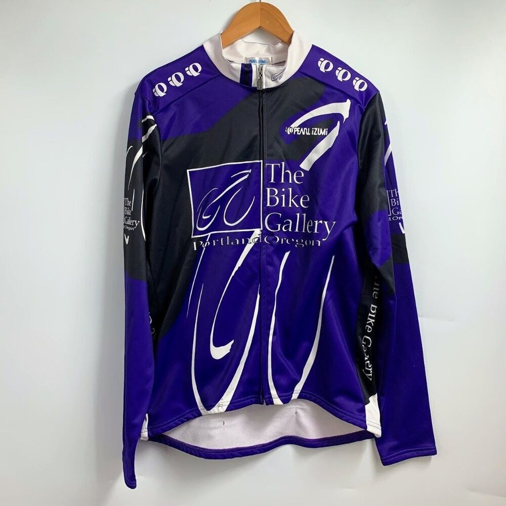 Pearl Izumi The Bike‎ Gallery Portland Oregon Zip Up Purple Long Sleeve Size XL